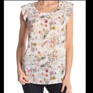 Anthropologie Pleione Bailey double pleat blouse XS